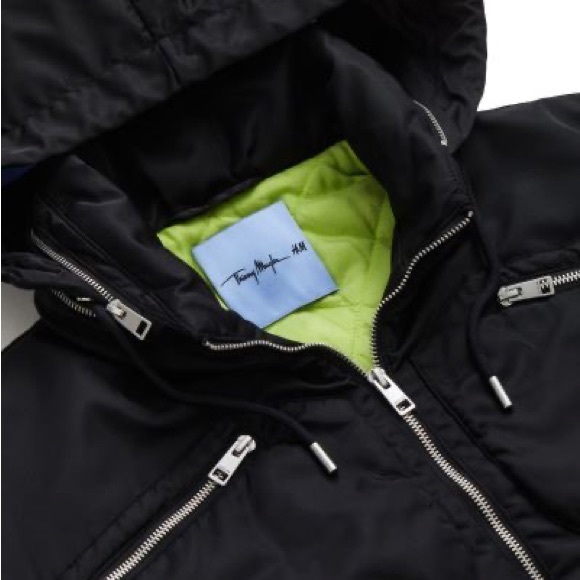 MUGLER H&M Black Nylon Parachute Jacket NWT Men’s Size XL, Ready to Ship 🚢 - Picture 7 of 10